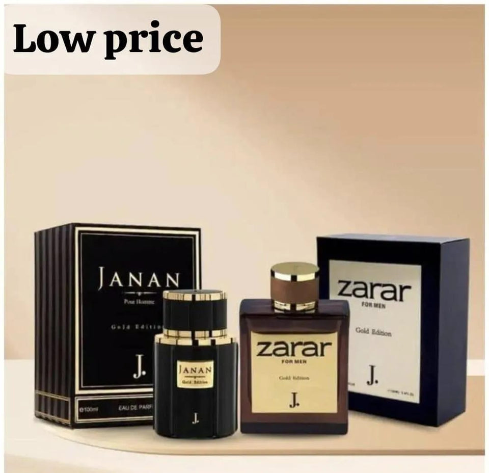 Zarar + Janan Gold (2pc) Long Lasting Fragrance Perfume Set